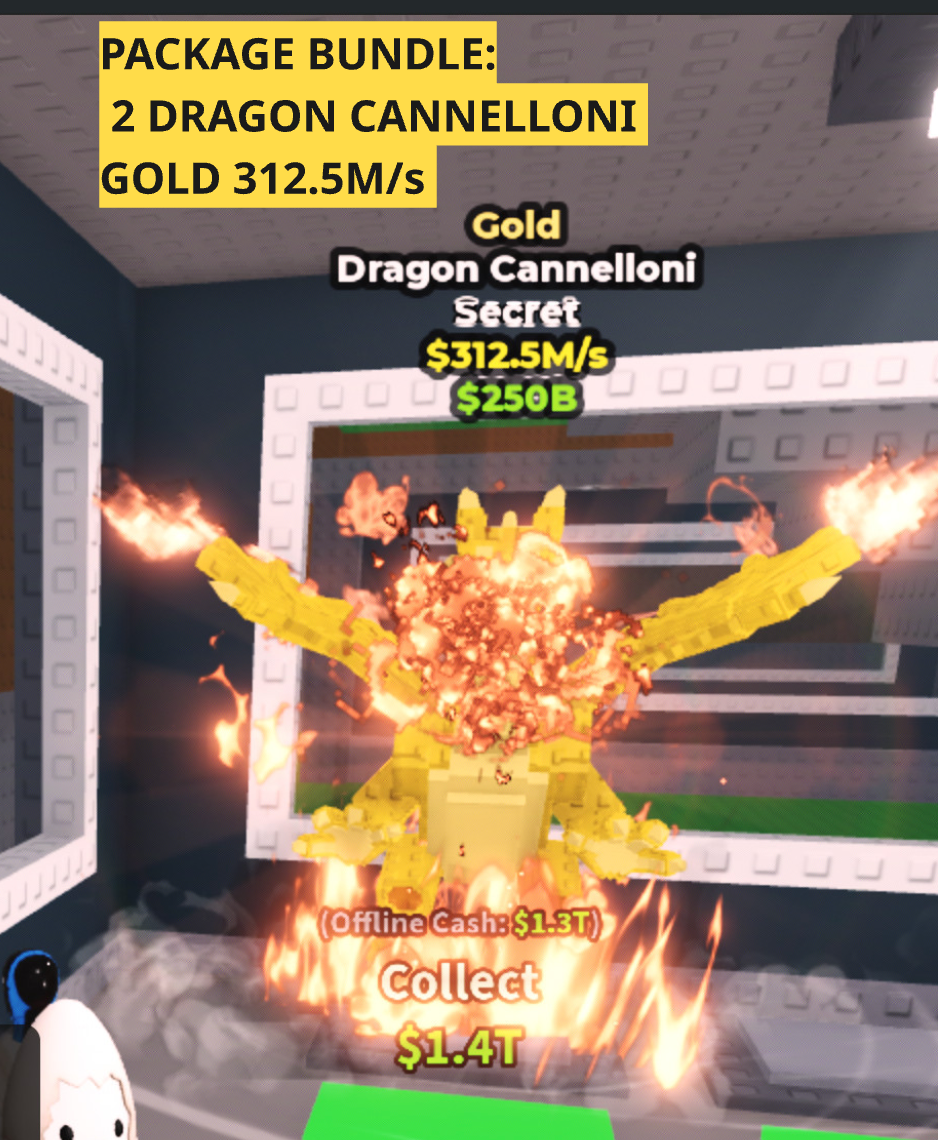2 PCS 312.5M/s Gold Dragon Cannelloni Package
