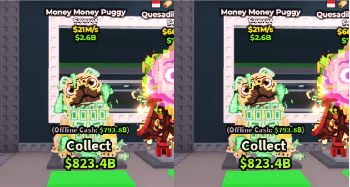 Package: 2 money money puggy (for fusion machine)