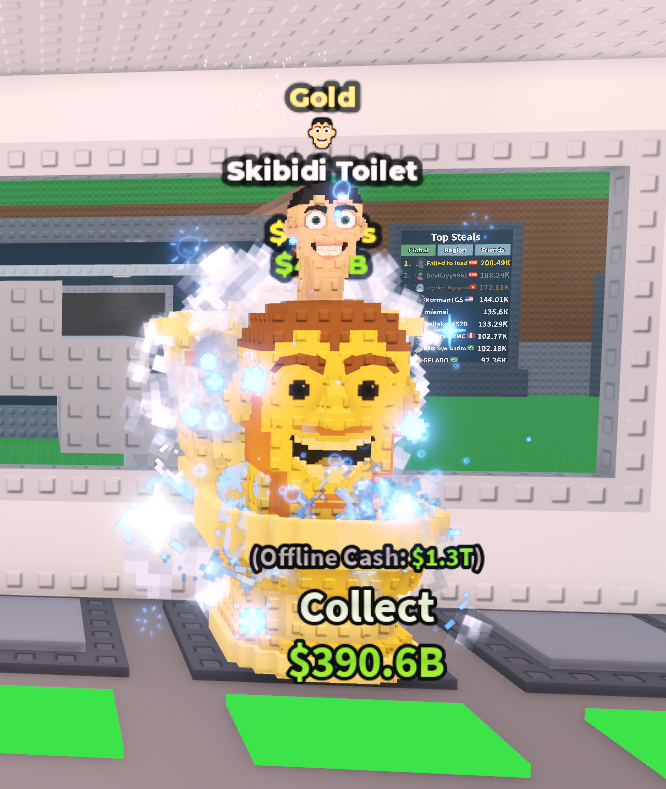 3.4B/s Gold Skibidi Toilet